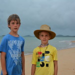 Lachlan and Nathan at Punsand Bay, Cape York